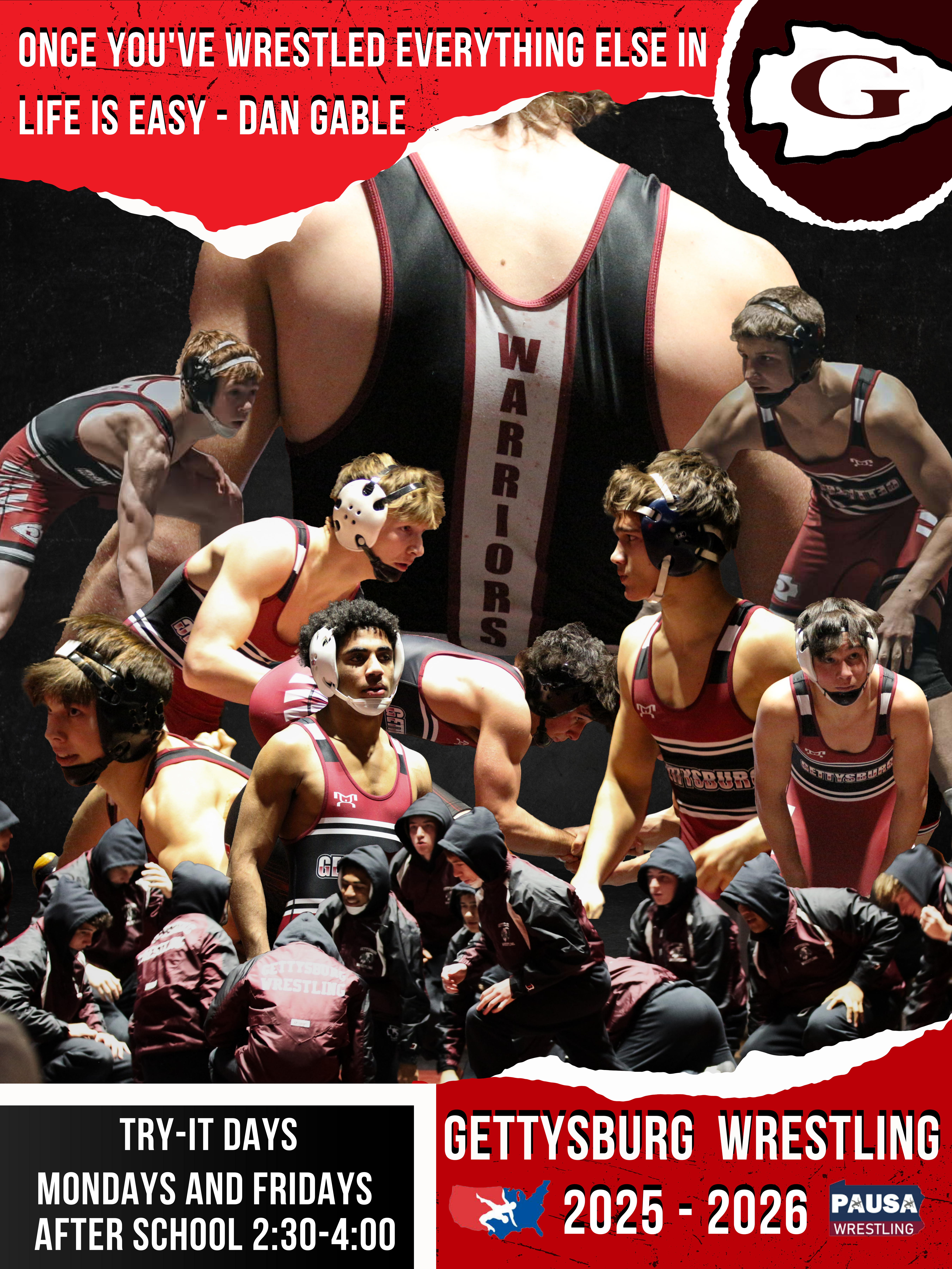 High School Boys Wrestling Flyer